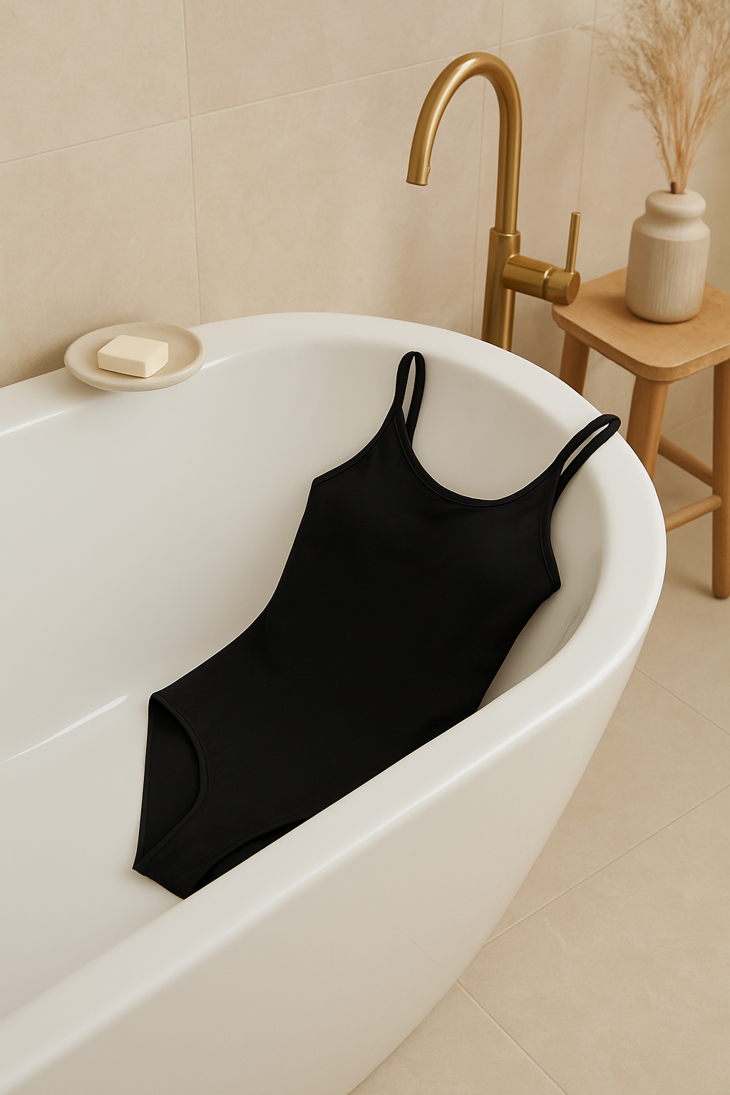 Menstruatie badpak - Zwart