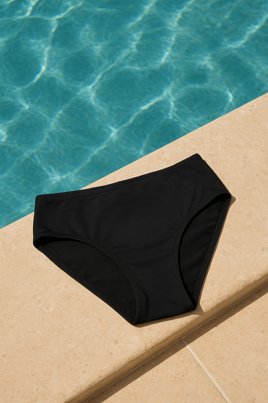 Menstruatie bikinibroekje voor tieners – Zwart