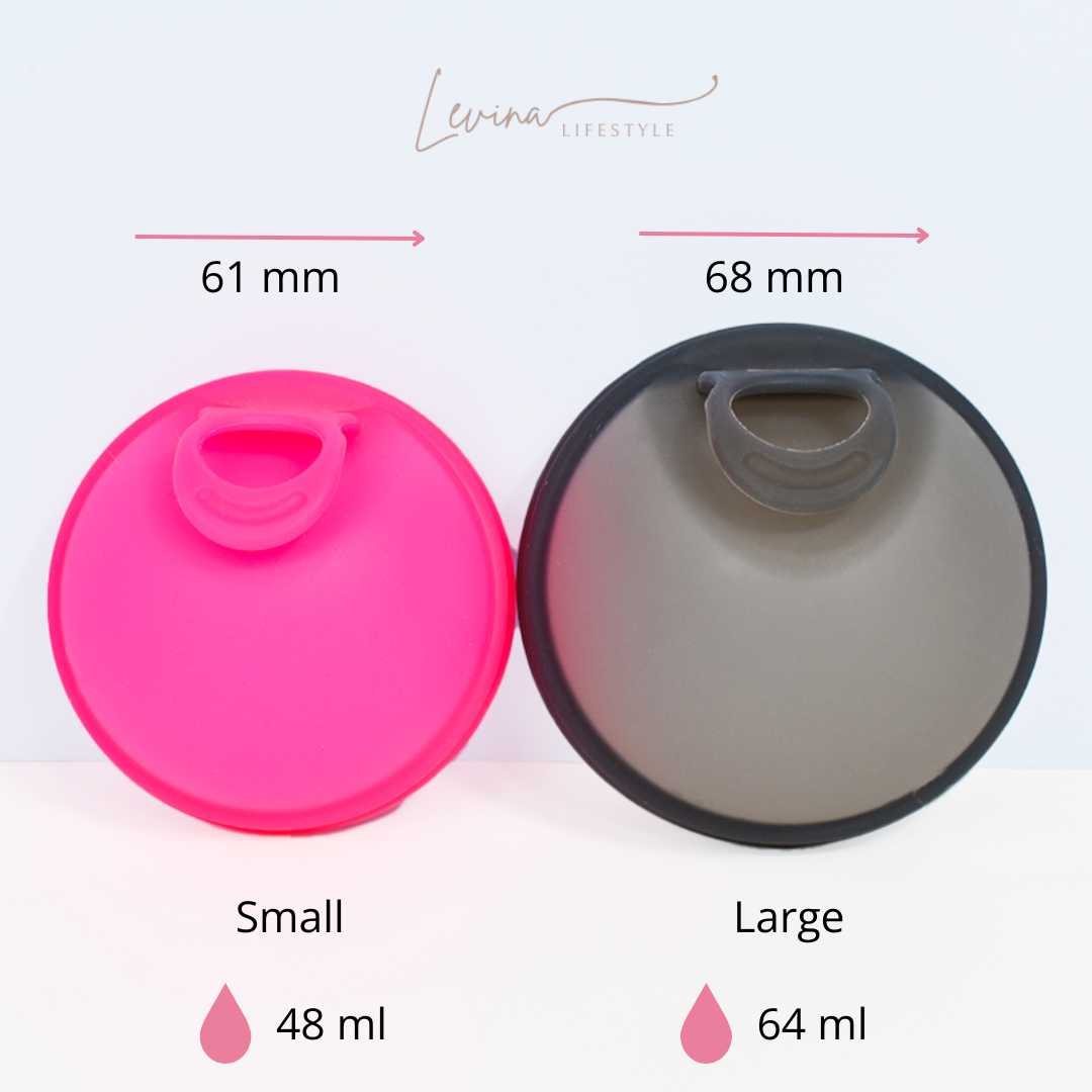 Luxe herbruikbare Menstruatie Disc met Hoesje - Licht roze