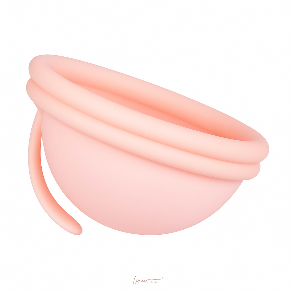 Luxe herbruikbare Menstruatie Disc met Hoesje - Licht roze