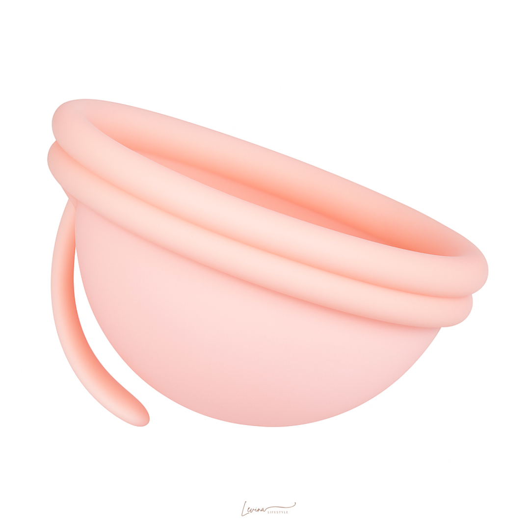 Luxe herbruikbare Menstruatie Disc met Hoesje - Licht roze