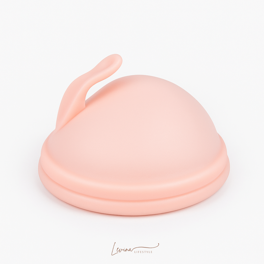 Luxe herbruikbare Menstruatie Disc met Hoesje - Licht roze