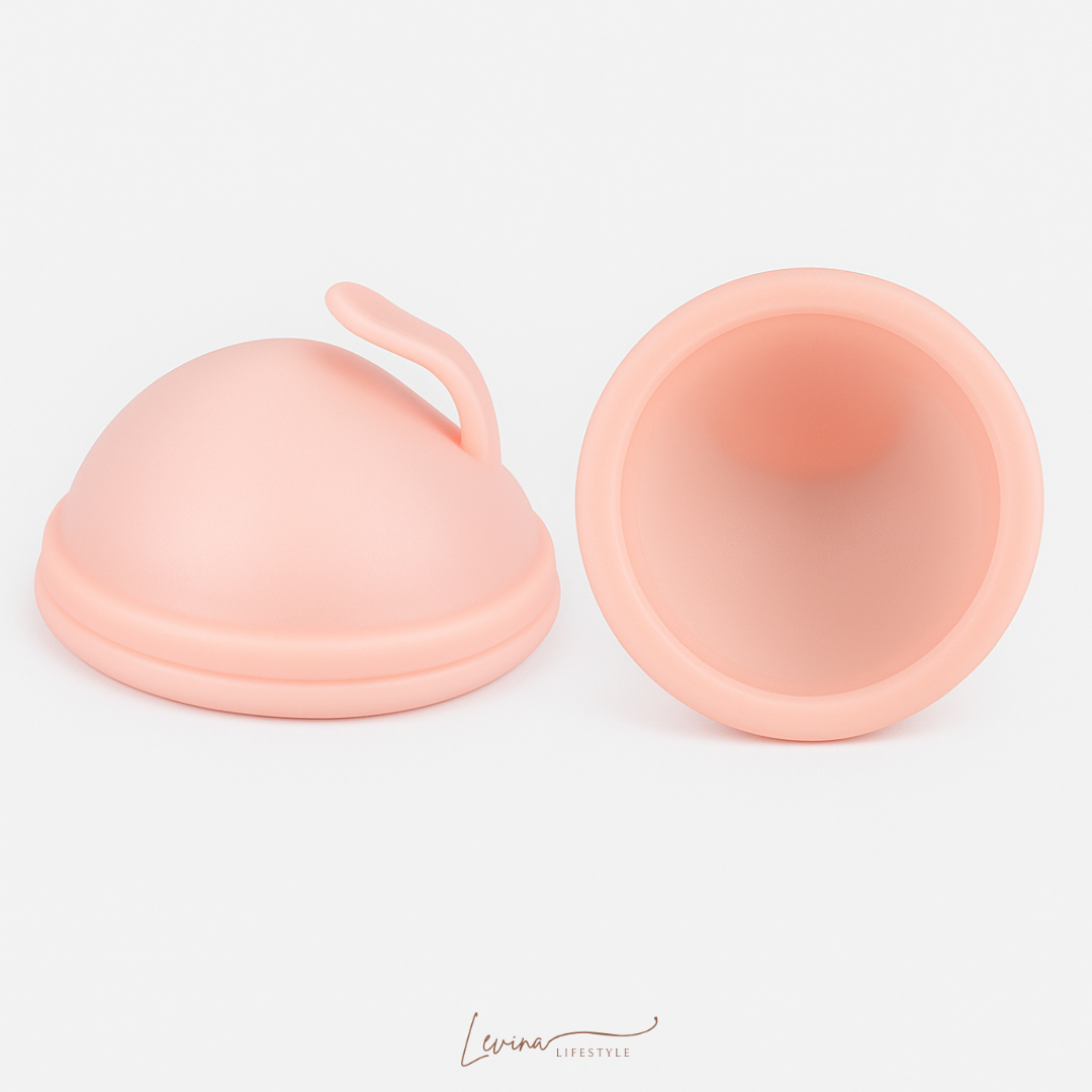 Luxe herbruikbare Menstruatie Disc met Hoesje - Licht roze