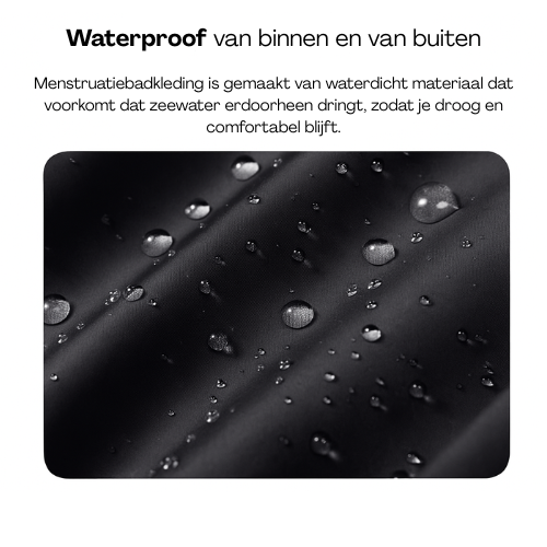 Menstruatie badpak - Zwart