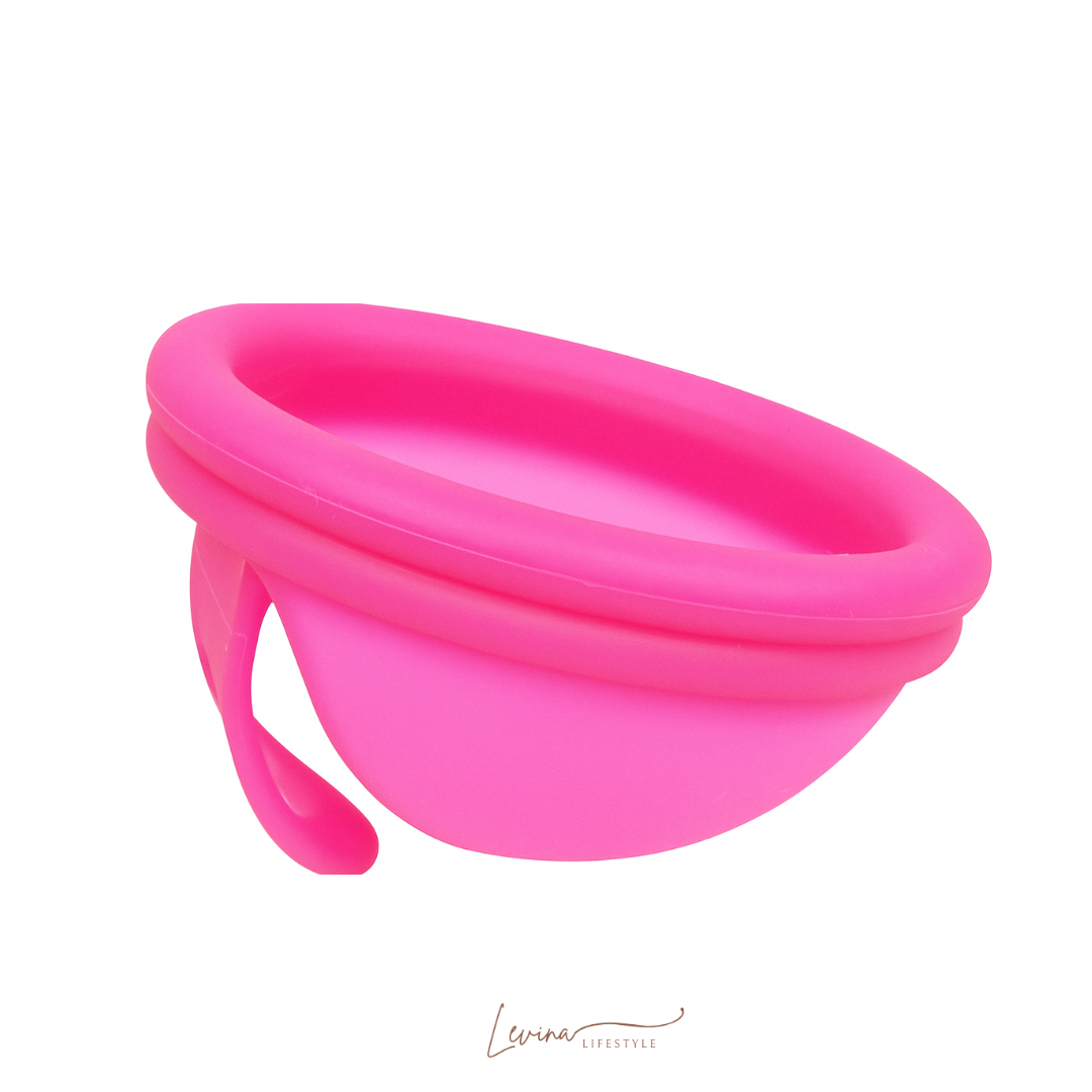 Luxe herbruikbare Menstruatie Disc met Hoesje - Roze