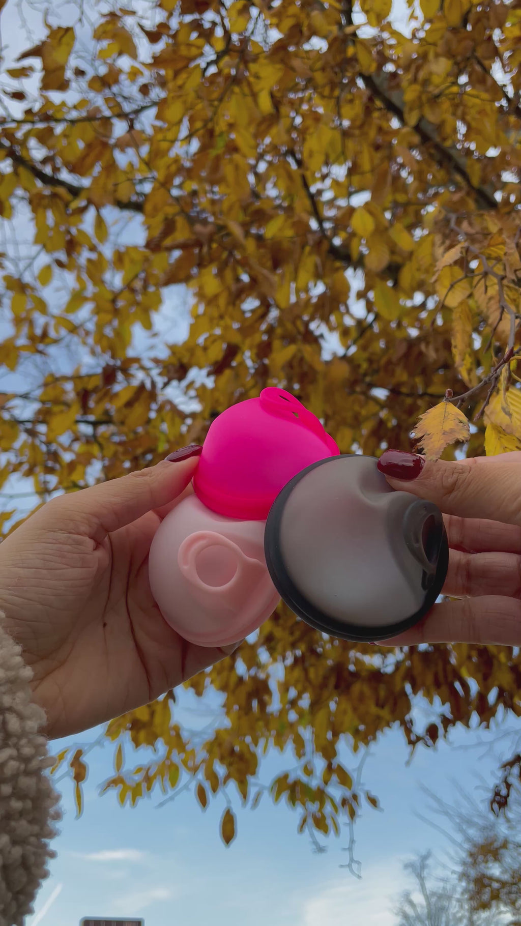 Luxe herbruikbare Menstruatie Disc met Hoesje - Roze